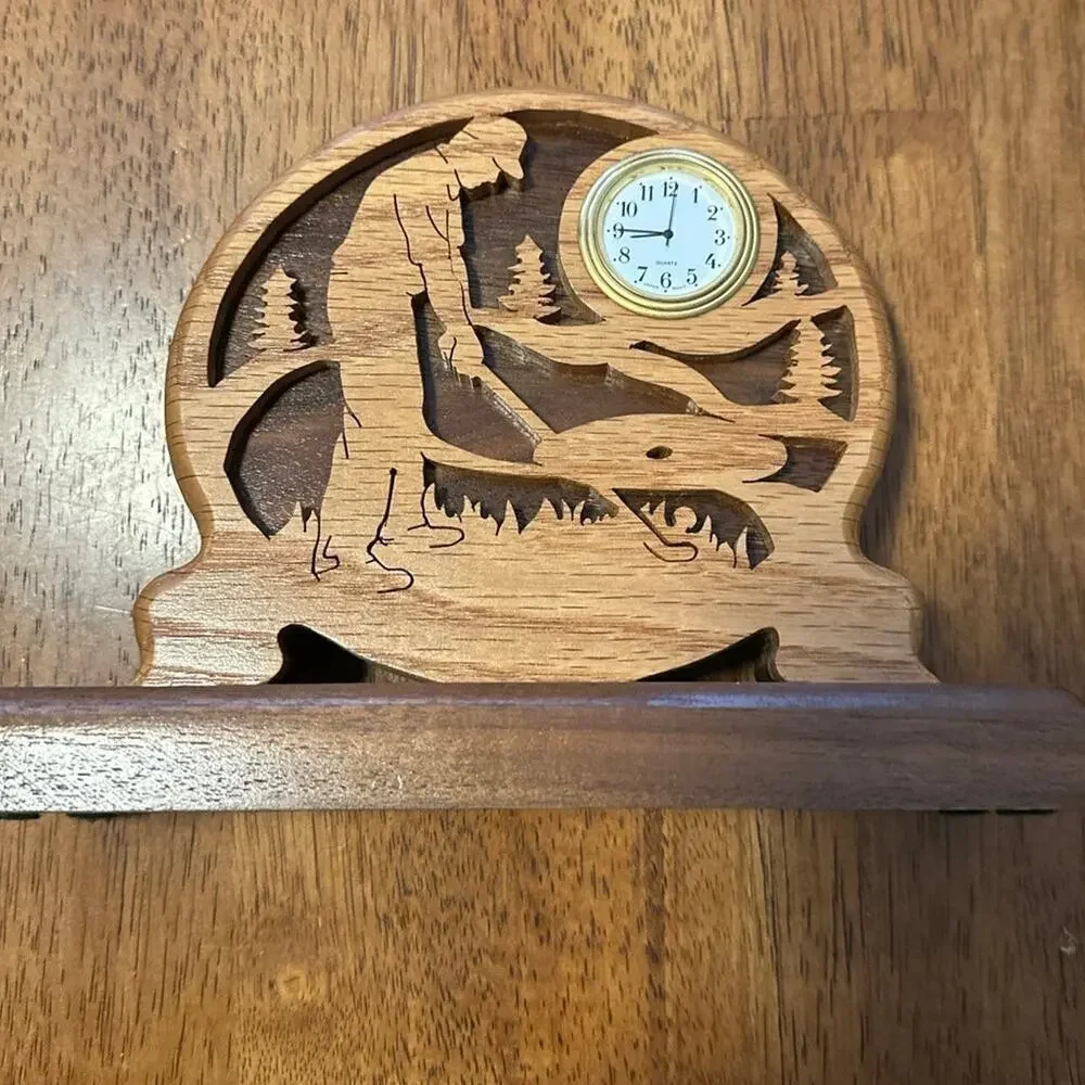 Wooden Golf Laser Cut Wood Clock